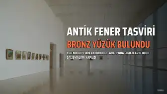 Antirhodos Adası'nda İskenderiye Feneri'ni Tasvir Eden Bronz Yüzük Bulundu