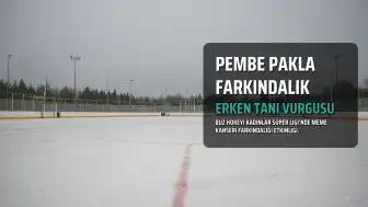 Buz Hokeyi Kadınlar Süper Ligi'nde Meme Kanseri Farkındalığı İçin Pembe Pak Kullanıldı