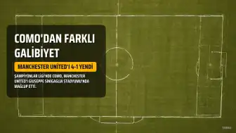 Como, Manchester United'ı Şampiyonlar Ligi'nde Farklı Mağlup Etti