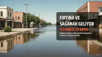 İstanbul'da Fırtına ve Sağanak Bekleniyor