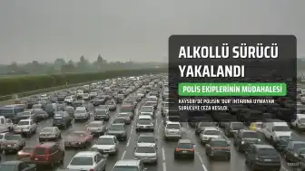 Kayseri'de Alkollü Sürücü Polisten Kaçtı, Basın Mensubuna Saldırdı