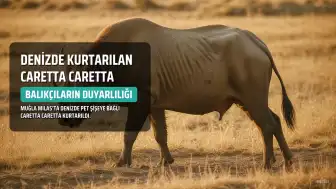 Muğla'nın Milas ilçesinde kurtarılan caretta caretta için duyarlılık çağrısı