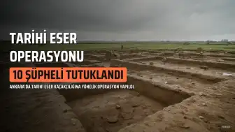 Taş Kaçakçılığı Operasyonunda 10 Şüpheli Tutuklandı
