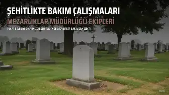 Tokat Garnizon Şehitliği'nde Bakım ve Onarım Çalışmaları Tamamlandı