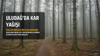 Uludağ'da Kar Yağışı Başladı, Oteller Bölgesi Beyaza Büründü
