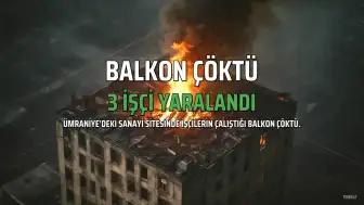Ümraniye'de Sanayi Sitesinde Balkon Çöktü: 3 İşçi Yaralandı