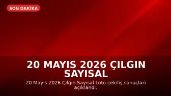 20 Mayıs 2026 Çılgın Sayısal Loto Çekiliş Sonuçları Açıklandı: Büyük İkramiye Yine Devretti