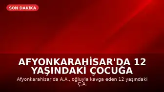 Afyonkarahisar'da 12 Yaşındaki Çocuğa Saldırı Güvenlik Kamerasına Yansıdı
