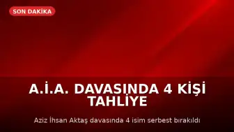 A.İ.A. Davasında 4 Kişi Tahliye Edildi