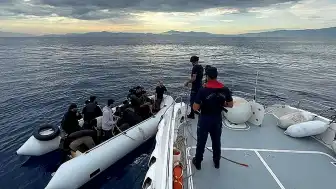 Aydın'da Sahil Güvenlik Ekiplerince 19 Düzensiz Göçmen Kurtarıldı