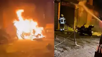 Beyoğlu'nda Motosiklet Kundaklama Anı Kamerada: 'Gaza Basma' Tartışması Cinayet Gibi Bitti