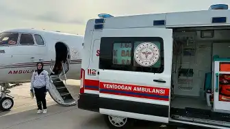Bilge Bebek, Doğuştan Kalp Deliliği Nedeniyle Ambulans Uçakla Ankara'ya Nakledildi