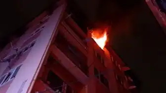 Bursa'da 6 Katlı Binada Yangın Çıktı