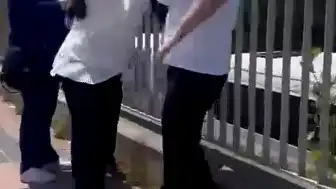 Bursa'da Kadına Şiddet Uygulayan Erkeğe Bir Kadın Müdahale Etti