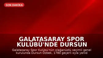 Galatasaray Spor Kulübü'nde Dursun Özbek Yeniden Başkanlığa Seçildi