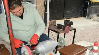 Havza'da Kurban Bayramı Öncesi Bıçak Bileme Tezgahlarında Yoğunluk