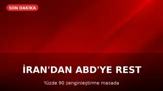 İran'dan ABD'ye Nükleer Tehdit: Yüzde 90 Zenginleştirme Seçeneği Masada