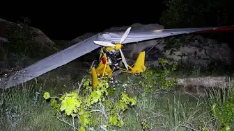 Kapadokya'da Motor Arızası Nedeniyle Zorunlu İniş Yapan Microlight'ta 2 Kişi Yaralandı