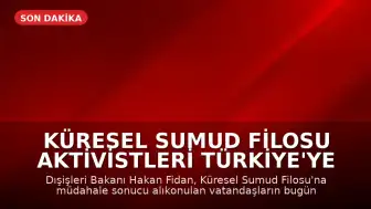 Küresel Sumud Filosu Aktivistleri Türkiye'ye Dönüyor