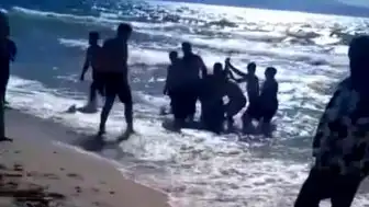 Kuşadası'nda İki Kişi Boğulma Tehlikesi Atlattı