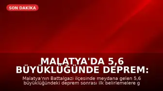 Malatya'da 5,6 Büyüklüğünde Deprem: İlk Belirlemelere Göre Can Kaybı ve Yıkım Yok