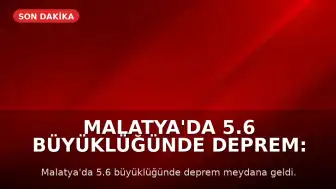 Malatya'da 5.6 Büyüklüğünde Deprem: Prof. Dr. Şener Üşümezsoy'un Tahmini Gündemde