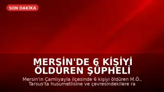 Mersin'de 6 Kişiyi Öldüren Şüpheli İntihar Etti