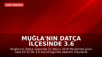 Muğla'nın Datça ilçesinde 3.6 büyüklüğünde deprem kaydedildi