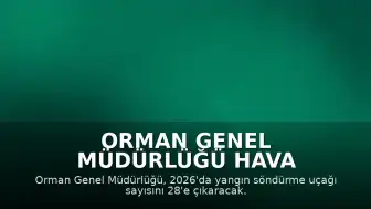 Orman Genel Müdürlüğü Hava Filosunu Güçlendiriyor