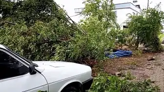 Osmaniye'nin Düziçi İlçesinde Hortum Maddi Hasara Yol Açtı