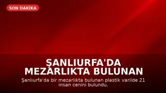 Şanlıurfa'da Mezarlıkta Bulunan Varilde 21 İnsan Cenini Bulundu