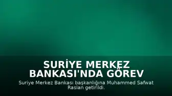 Suriye Merkez Bankası'nda Görev Değişikliği: Muhammed Safwat Raslan Başkan Oldu