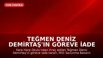 Teğmen Deniz Demirtaş'ın Göreve İade Kararı Durduruldu