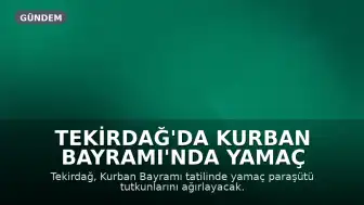 Tekirdağ'da Kurban Bayramı'nda Yamaç Paraşütü Heyecanı