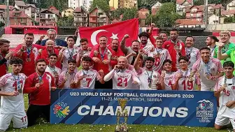 Türkiye, U23 Dünya İşitme Engelliler Futbol Şampiyonu Oldu