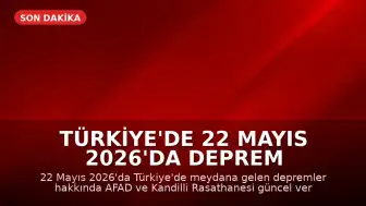 Türkiye'de 22 Mayıs 2026'da Deprem Haberleri: AFAD ve Kandilli Rasathanesi Verileri