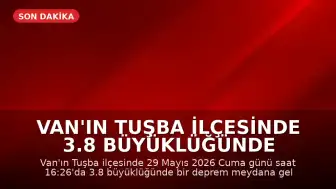 Van'ın Tuşba ilçesinde 3.8 büyüklüğünde deprem meydana geldi