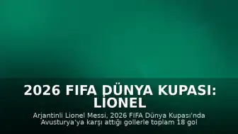 2026 FIFA Dünya Kupası: Lionel Messi Tarihi Rekora İmza Attı
