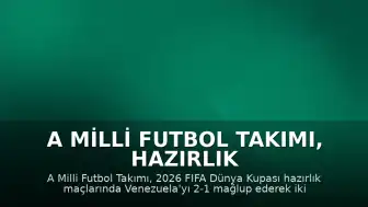 A Milli Futbol Takımı, Hazırlık Maçlarında Galip Geldi