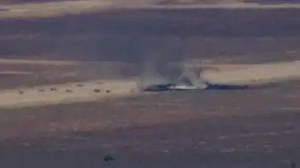 ABD Bombardıman Uçağı Kalkıştan Hemen Sonra Düştü