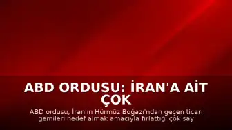 ABD Ordusu: İran'a Ait Çok Sayıda Saldırı İHA'sı Düşürüldü