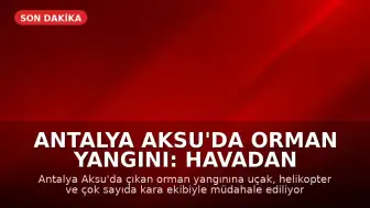 Antalya Aksu'da Orman Yangını: Havadan ve Karadan Müdahale Sürüyor