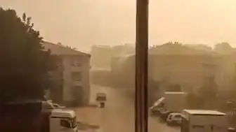 Bursa'nın İnegöl İlçesinde Sağanak ve Dolu Yağışı Hayatı Olumsuz Etkiledi