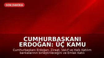 Cumhurbaşkanı Erdoğan: Üç Kamu Katılım Bankası Birleşiyor, Emlak Katılım Halka Arz Edilecek