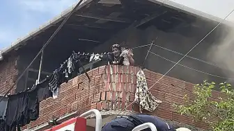 Darıca'da Boş Binada Çıkan Yangında Anne ve Kızı Dumandan Etkilendi