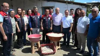 Edirne'de İpekböceği Yetiştiriciliği Projesiyle Yaş Kozalar Toplandı