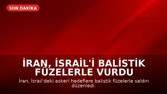 İran, İsrail'i Balistik Füzelerle Vurdu