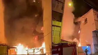 İstanbul'da Depo Yangını 3 Binaya Sıçradı