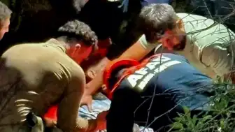 Kayıp Alzheimer hastası Ö.Y., 43 saat sonra dere yatağında yaralı bulundu