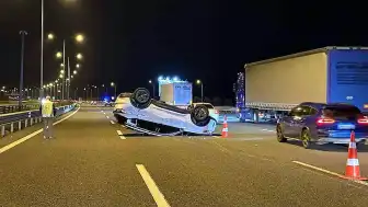 Kuzey Marmara Otoyolu'nda Trafik Kazası: Hamile Kadın Hastaneye Kaldırıldı